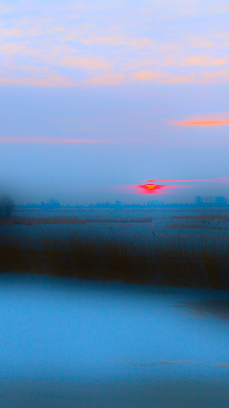 Обои гидроресурсы, облако, синий, природный ландшафт, сумрак в разрешении 750x1334