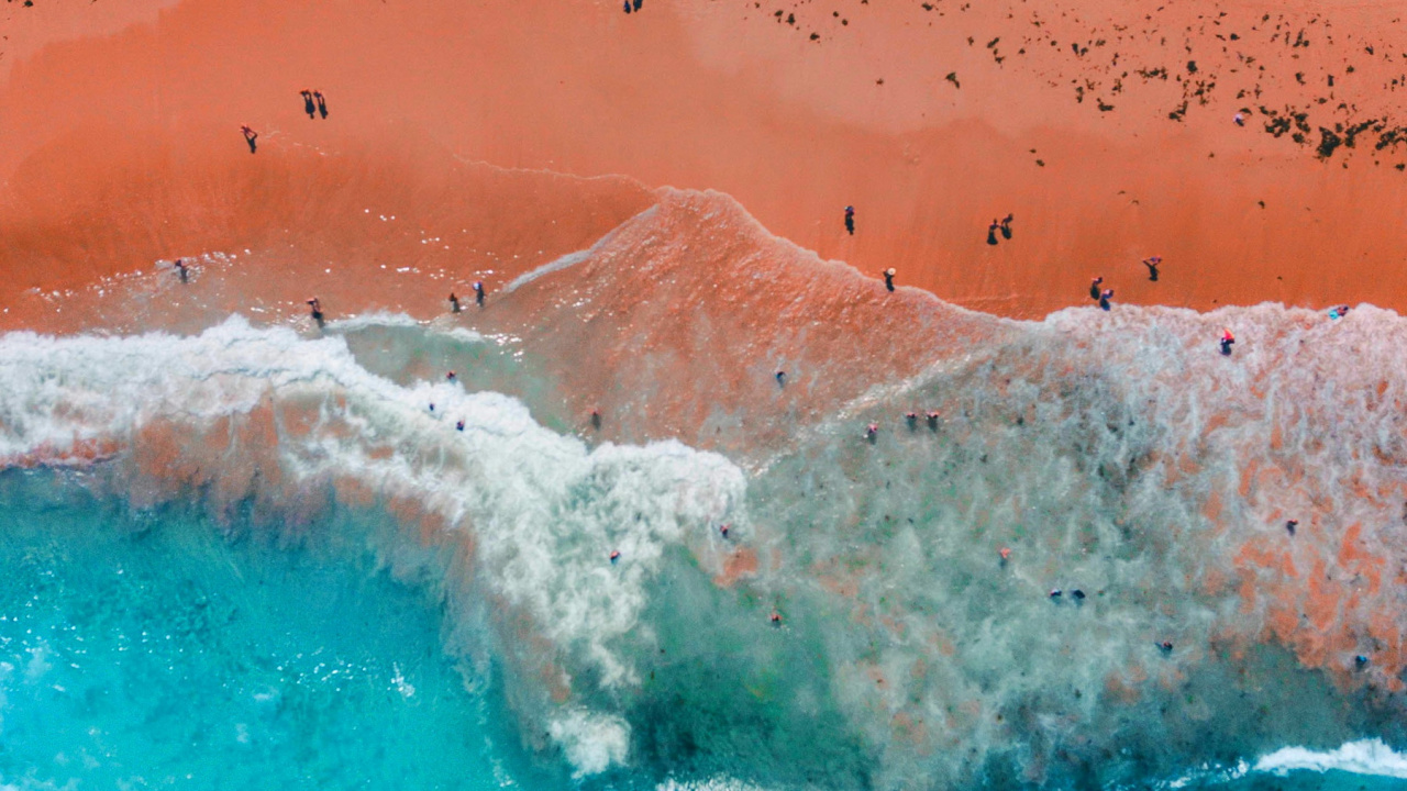 Обои вода, пляж, жидкий, жидкость, водоем в разрешении 1280x720