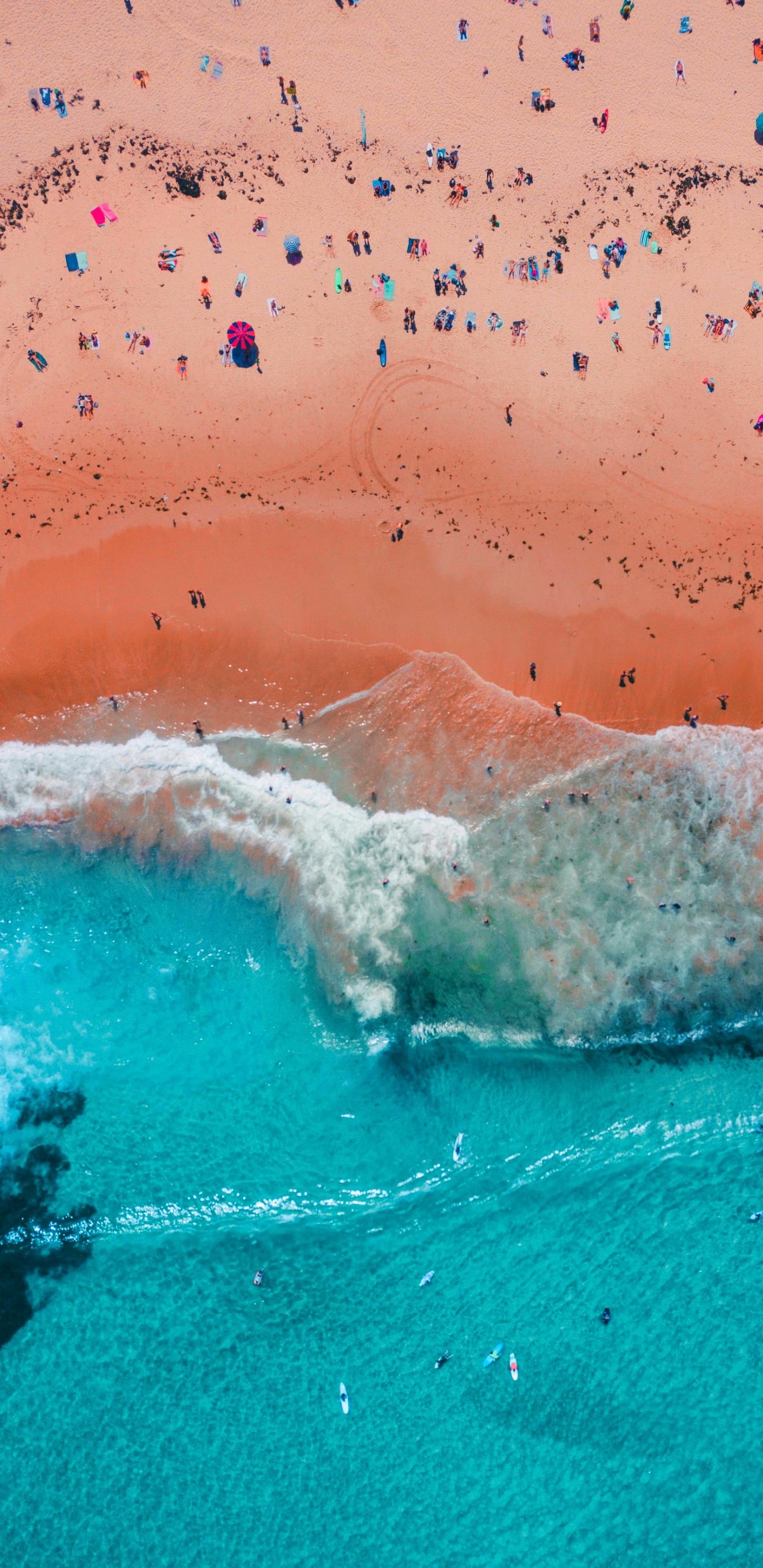 Обои вода, пляж, жидкий, жидкость, водоем в разрешении 1440x2960