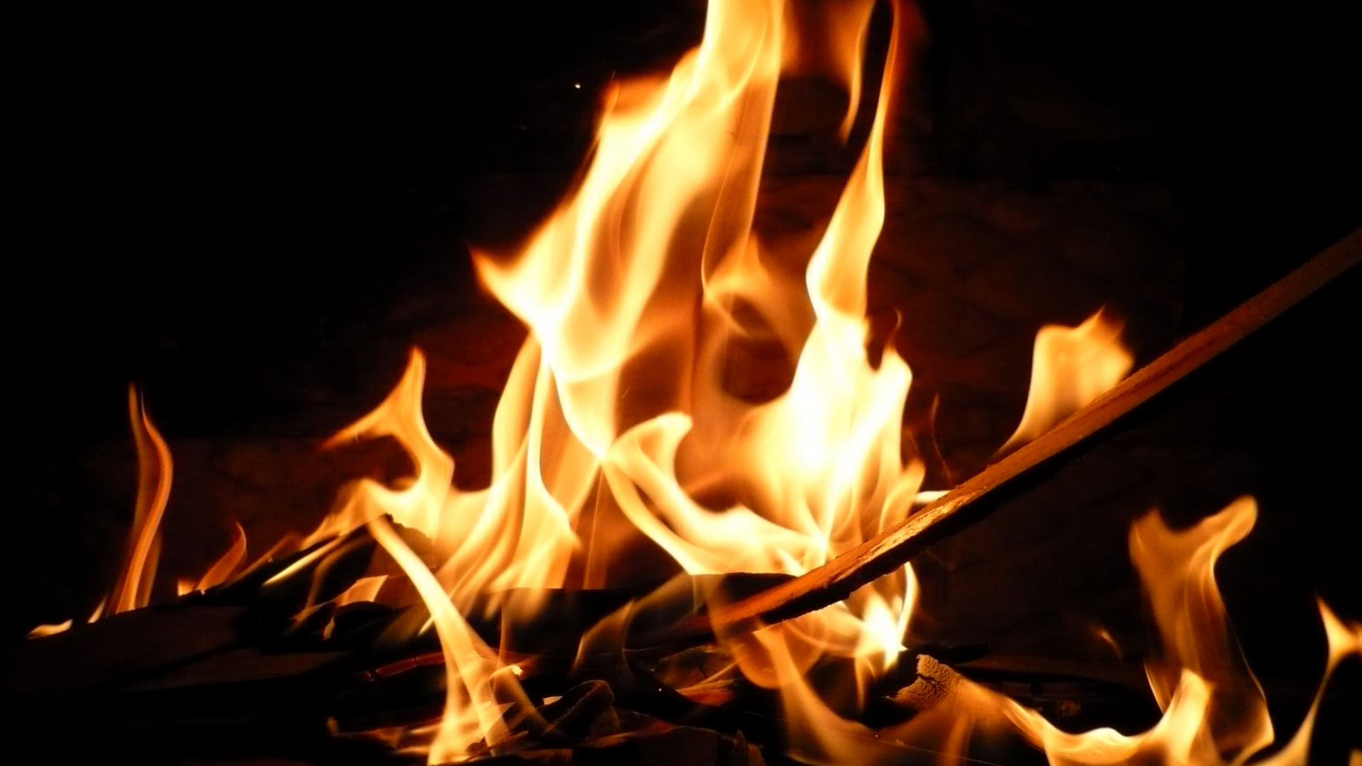 Обои огонь, пламя, тепло, костер, Гира в разрешении 1920x1080