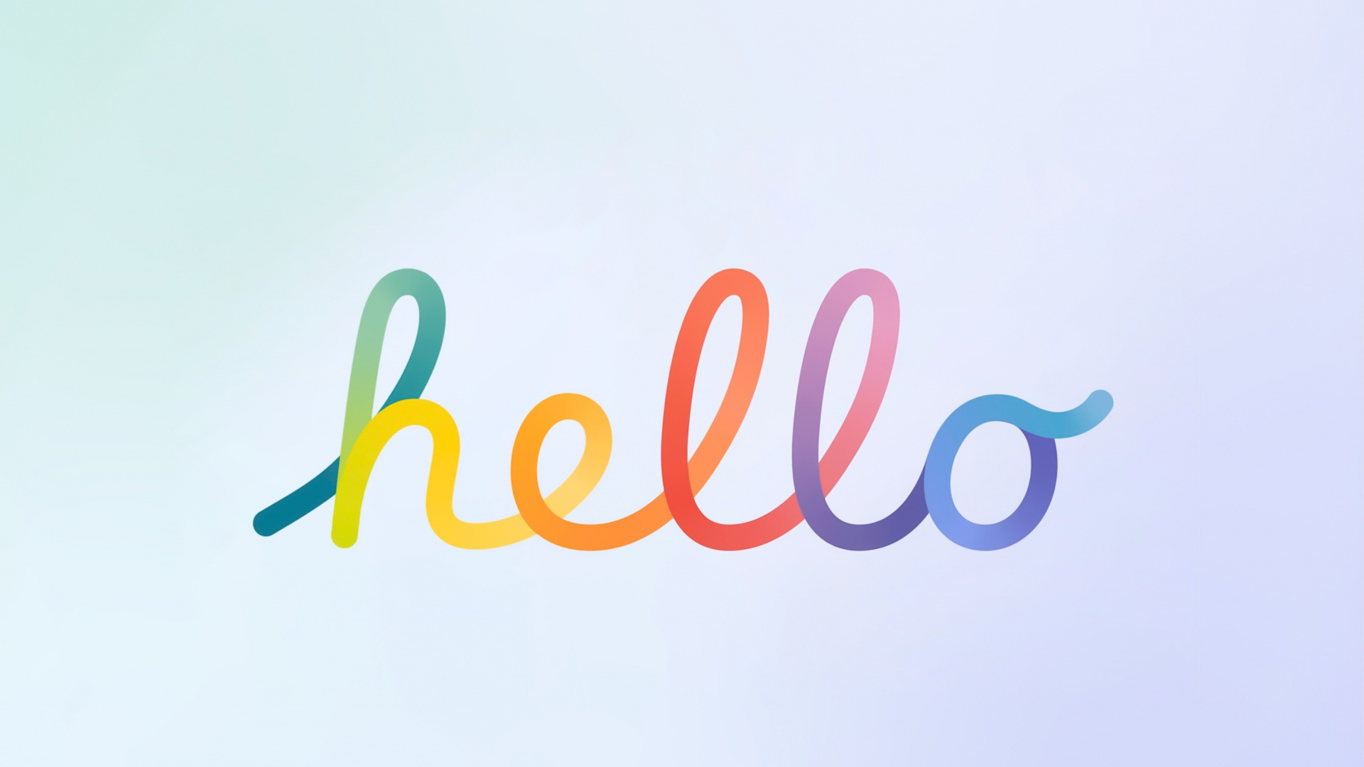 Обои “hello” new iMac 2021 announcement wallpaper for iPad в разрешении 1920x1080