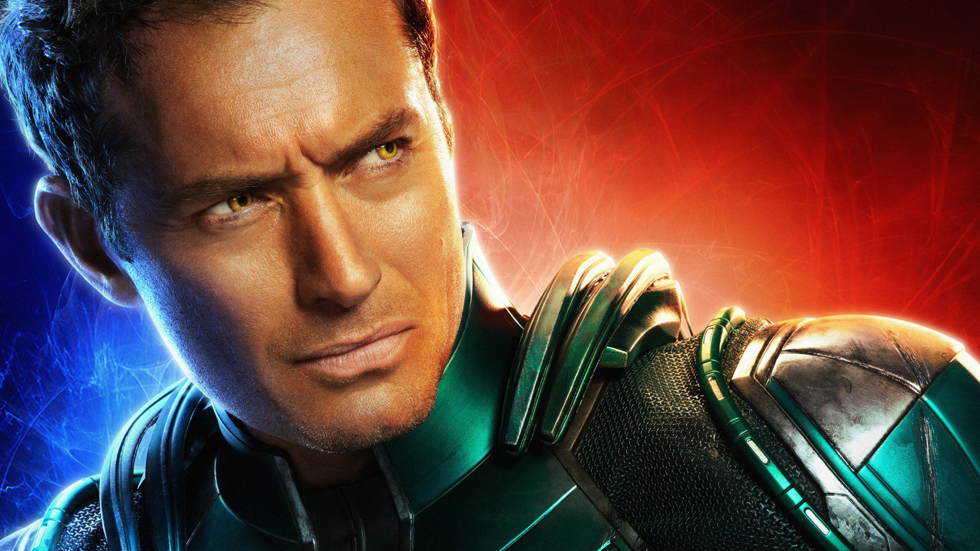 Обои Джуд Лоу, Марки Yon-Rogg, Капитан Марвел, Кэрол Денверс, Капитан Мар-Велл в разрешении 1920x1080