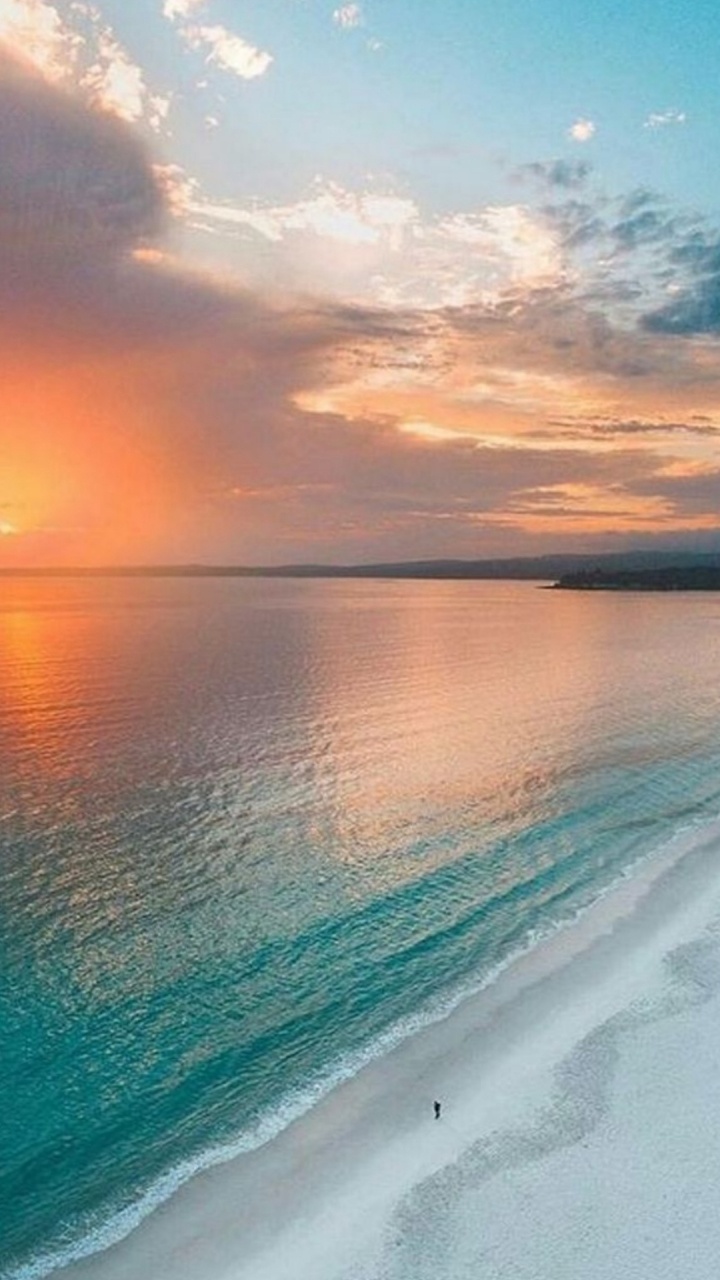 Обои экзотическое море, океан, пляж, закат, море в разрешении 720x1280