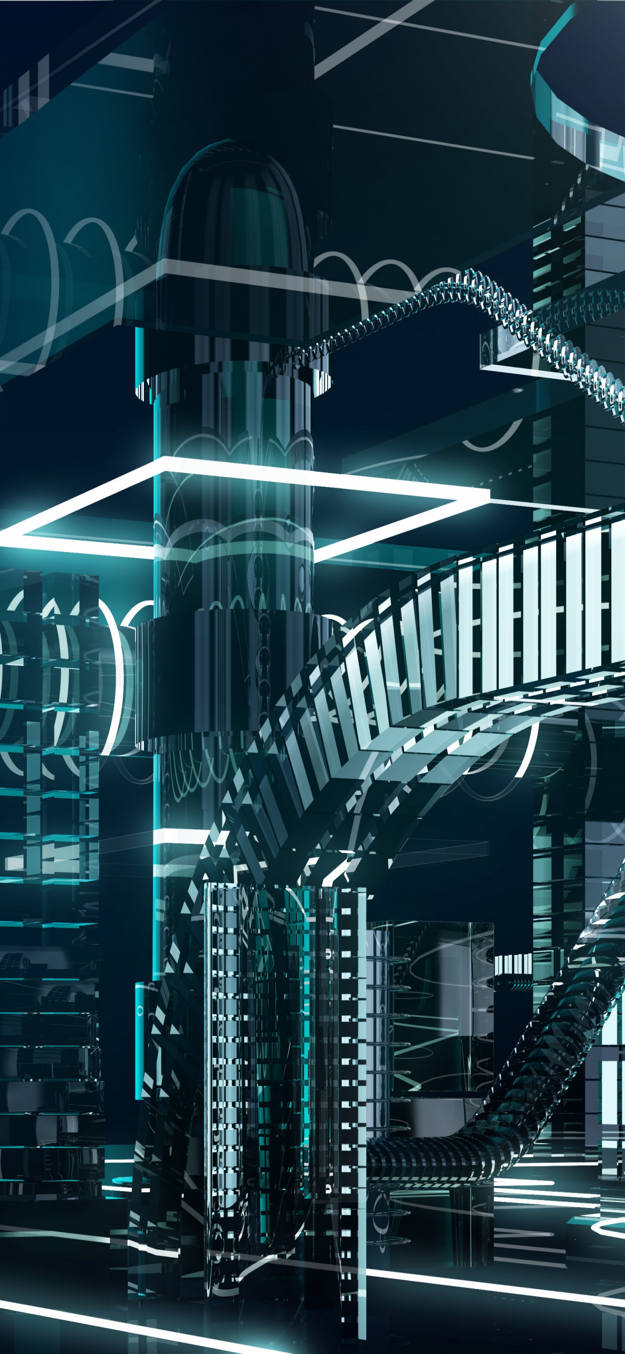 Обои windows 10, метрополия, синий, городской район, городской пейзаж в разрешении 1242x2688