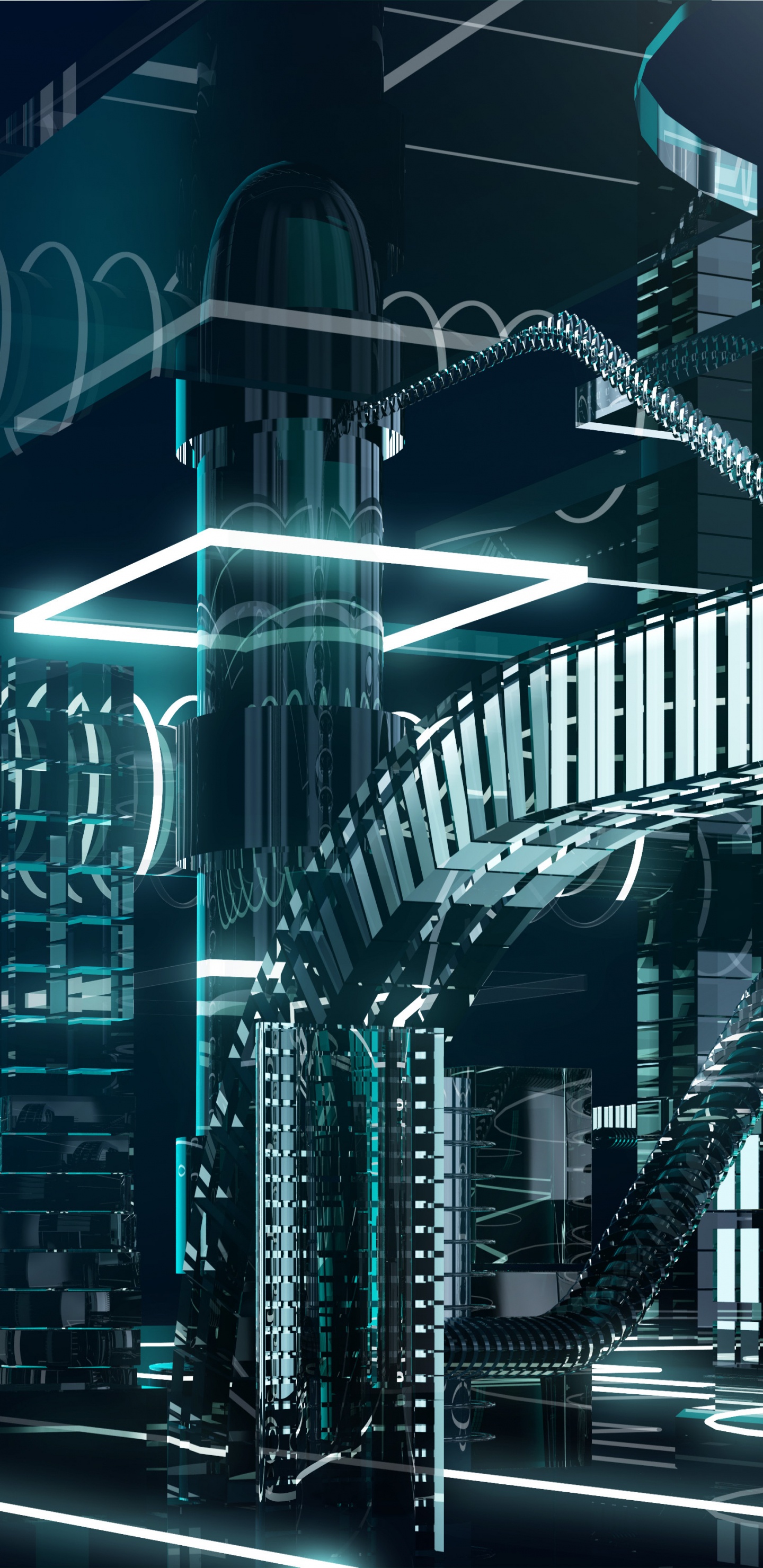 Обои windows 10, метрополия, синий, городской район, городской пейзаж в разрешении 1440x2960