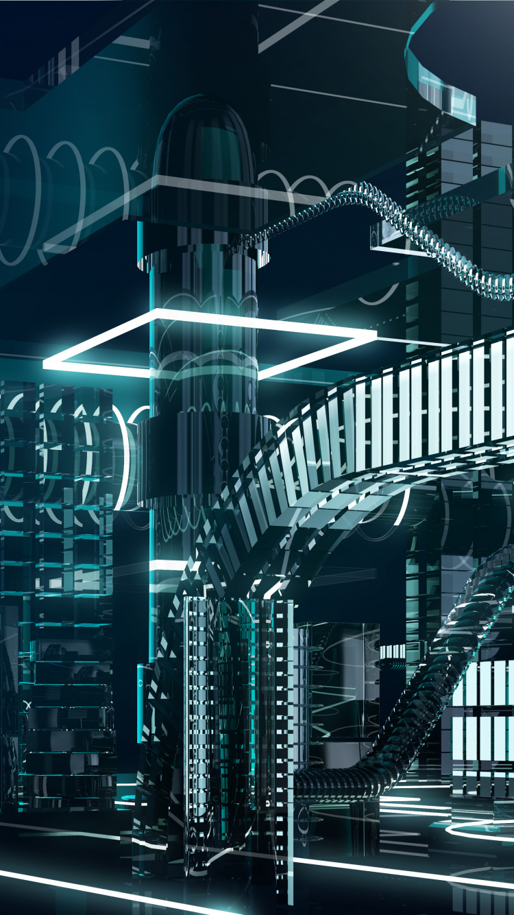 Обои windows 10, метрополия, синий, городской район, городской пейзаж в разрешении 750x1334