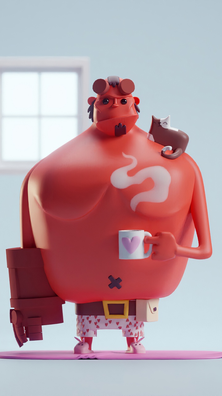 Обои дизайн, красный цвет, розовый, сустав, орган в разрешении 720x1280