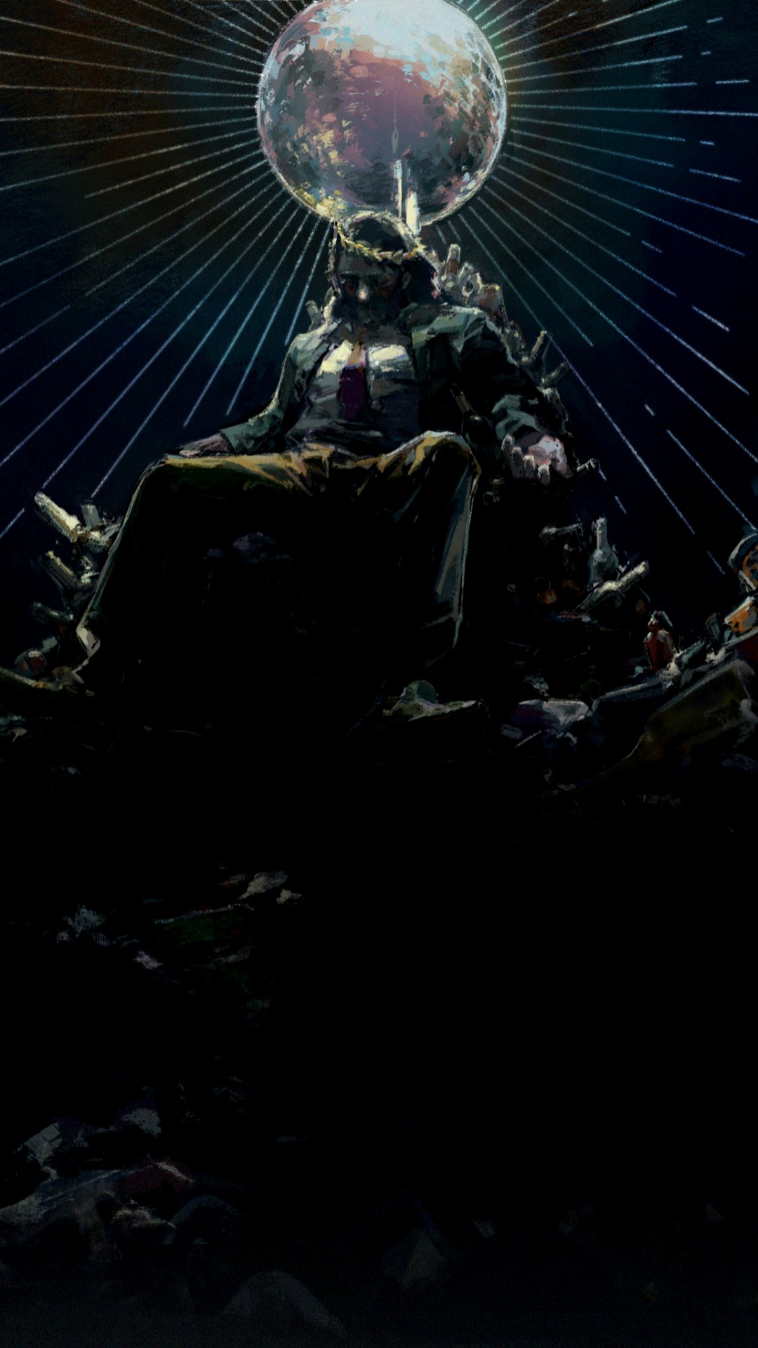 Обои темнота, danmu, acfun, мир, арт в разрешении 1080x1920