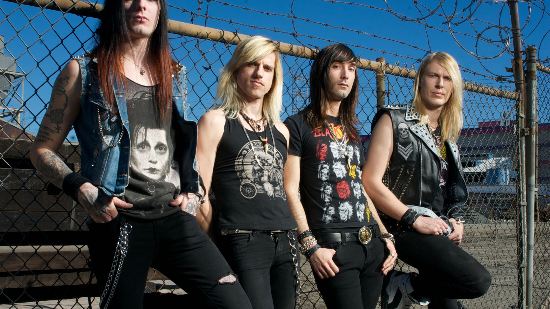 Обои черный дождь, тяжелый рок, Выпущено, музыкальный ансамбль, тяжелый металл в разрешении 1920x1080