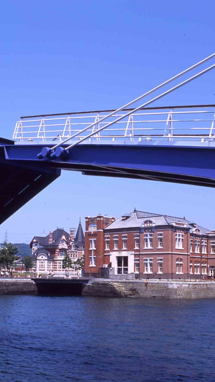 Обои перевозка воды, Станции Кокура, путешествие, мост, воздушная линия в разрешении 720x1280