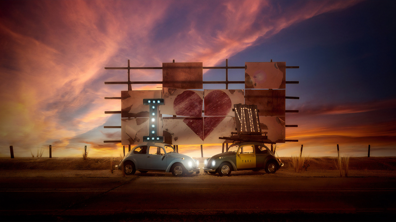 Обои Фольксваген жук, Фольксваген новый жук, Фольксваген, Фольксваген Пассат, легковые автомобили в разрешении 1280x720