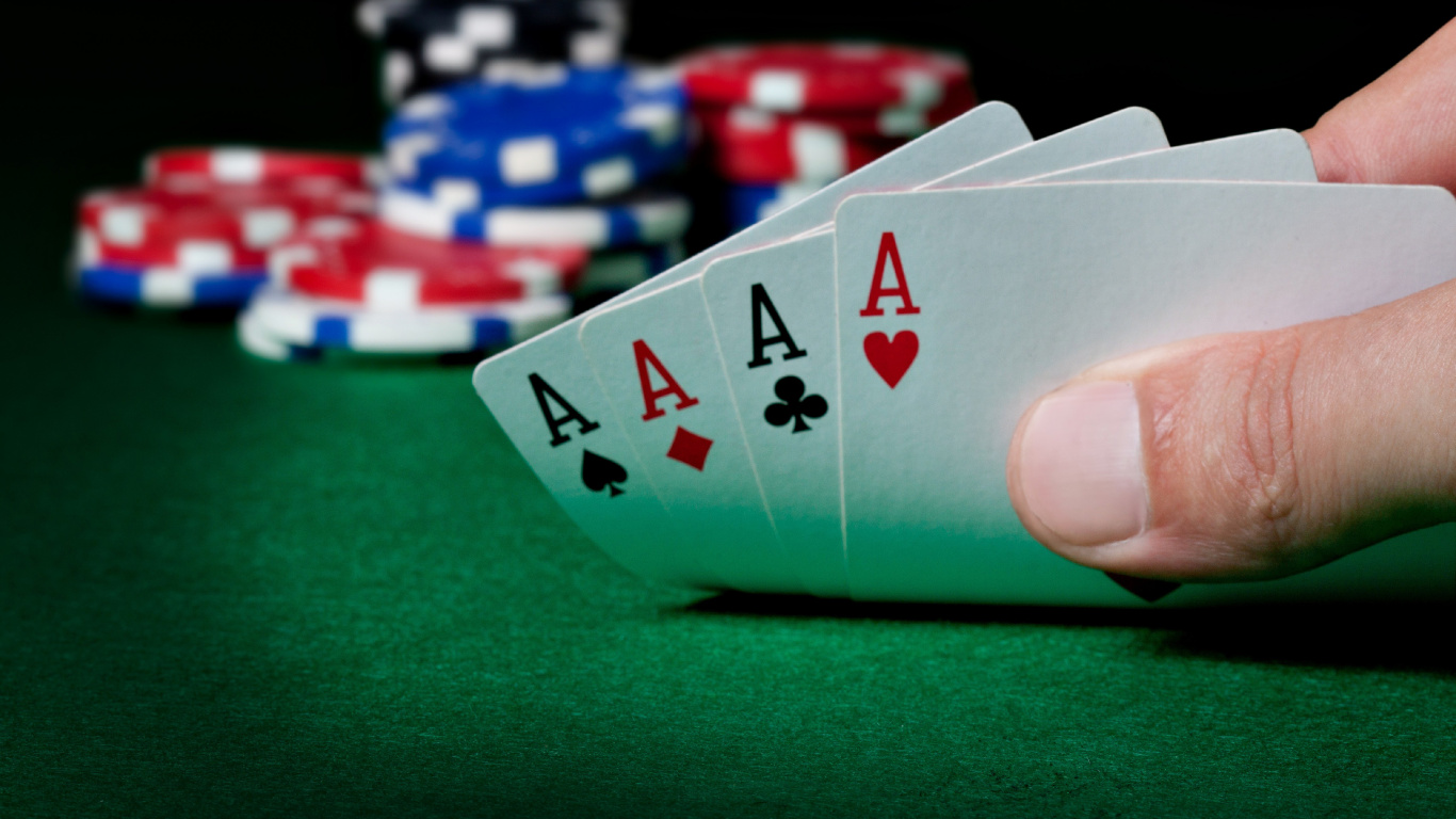 Обои покер, рулетка, игральная карта, онлайн-покер, карточная игра в разрешении 1366x768