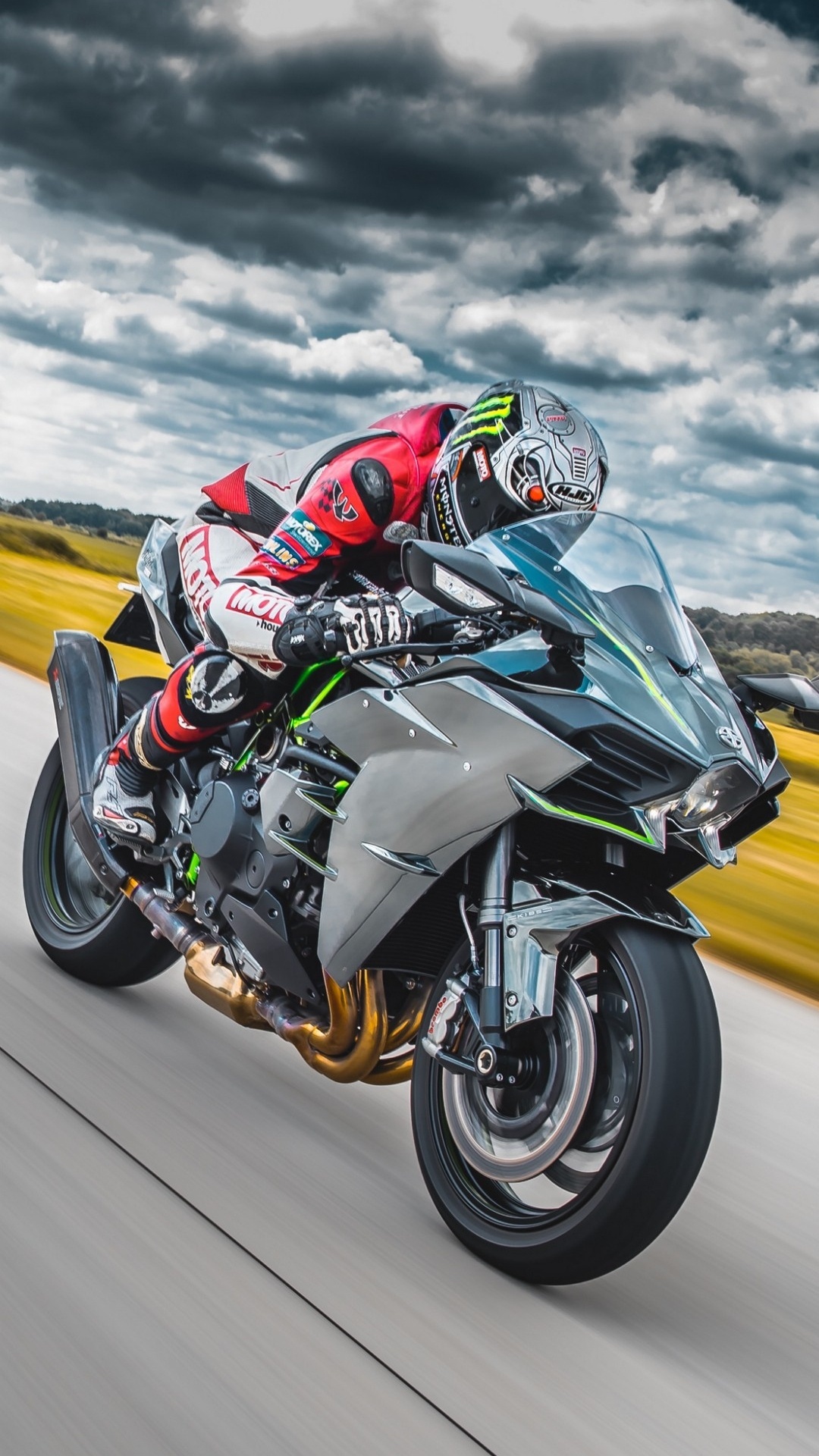 Обои kawasaki ninja h2, мотоцикл, Кавасаки ниндзя, Kawasaki мотоциклы, спортивный мотоцикл в разрешении 1080x1920