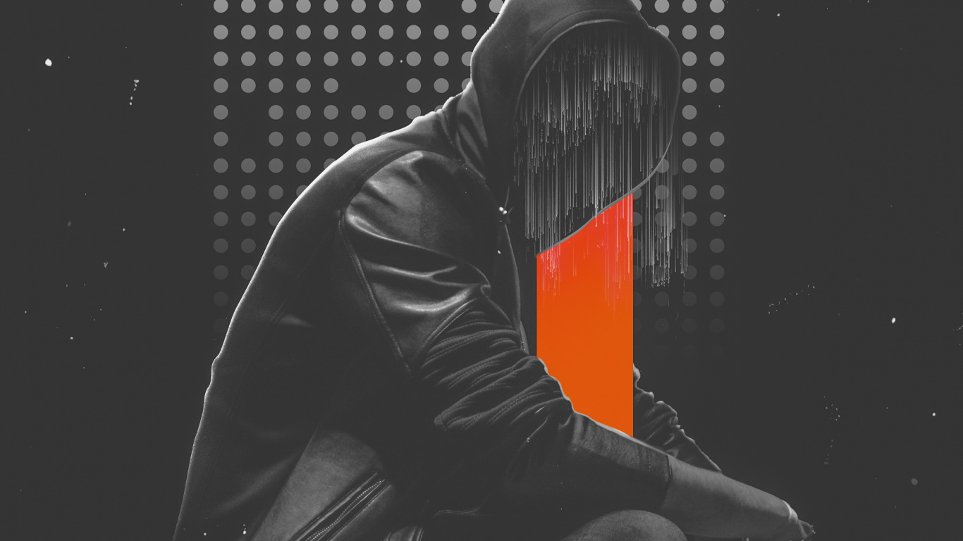 Обои постер, ios, рукав, арт, темнота в разрешении 1366x768