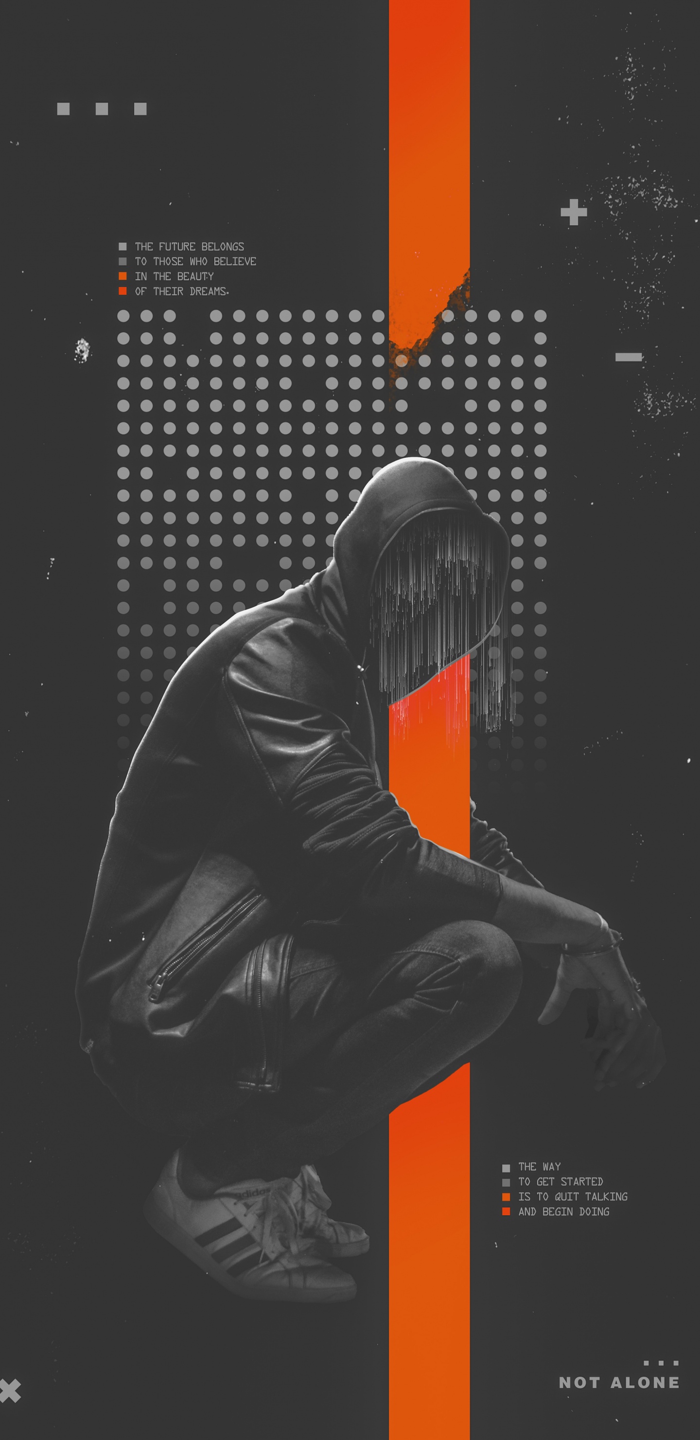 Обои постер, ios, рукав, арт, темнота в разрешении 1440x2960