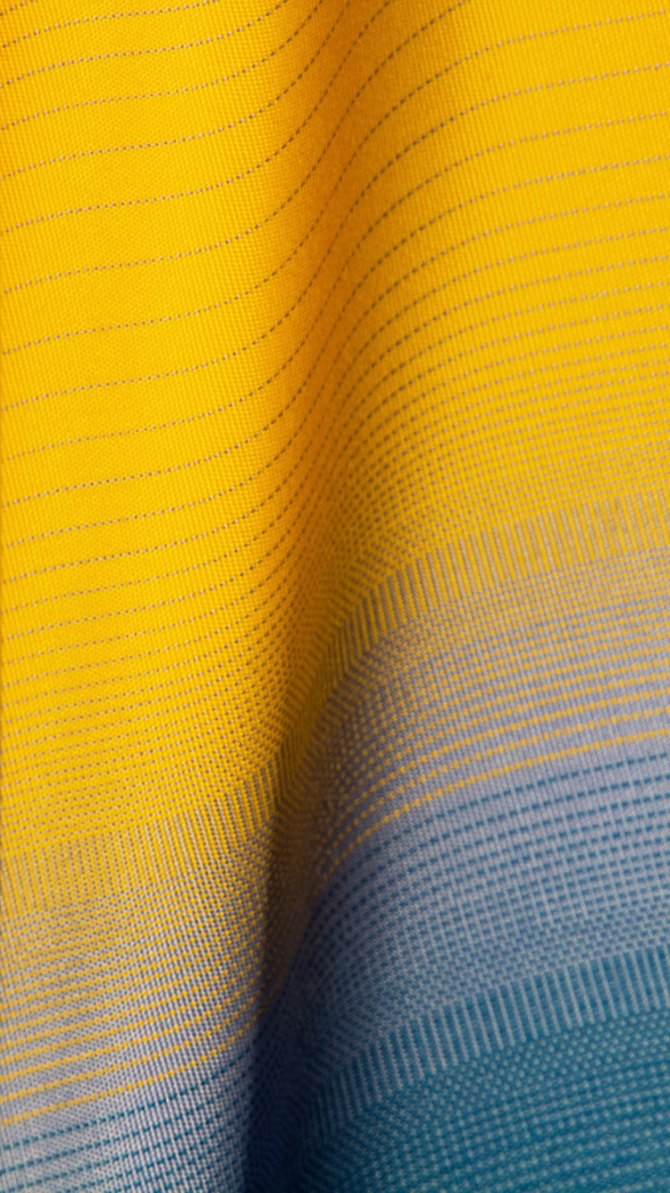 Обои желтый, текстура, ткань, электрик, линия в разрешении 750x1334