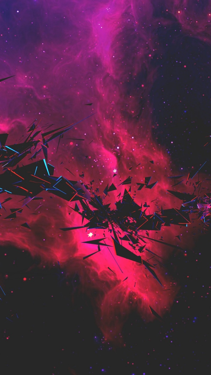 Обои Галактика, туманность, космос, атмосфера, астрономический объект в разрешении 720x1280