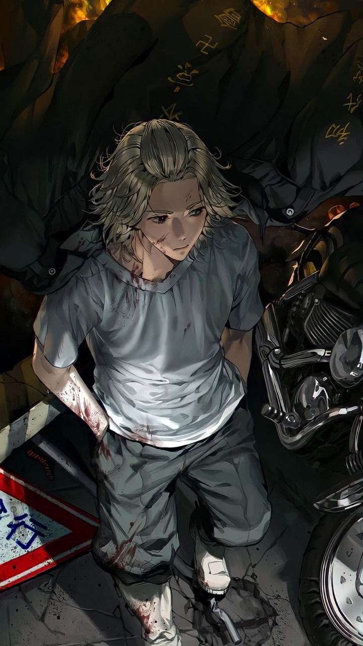 Обои токийские мстители, Манджиро Сано, рукав, аниме, прохлада в разрешении 720x1280