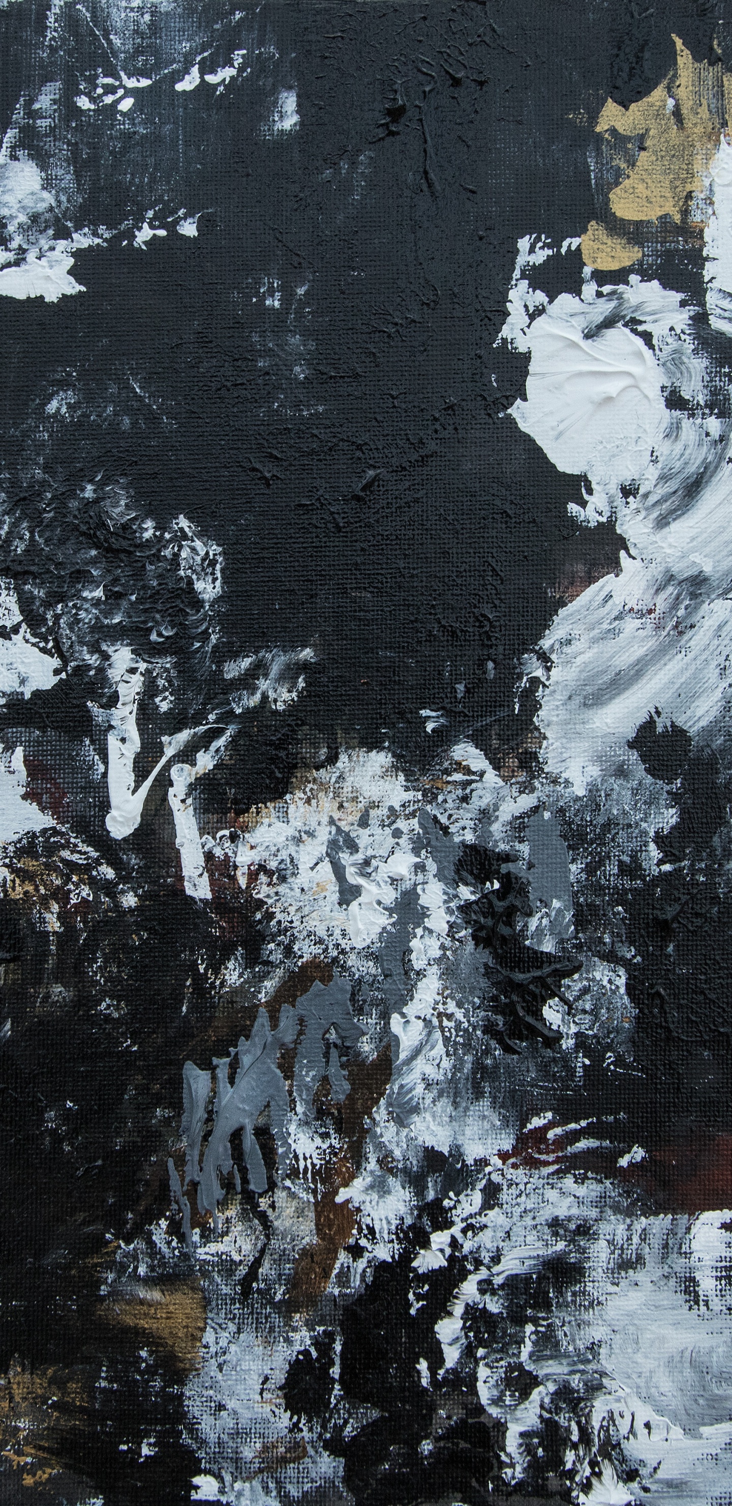 Обои живопись, вода, дизайн, дерево, узор в разрешении 1440x2960