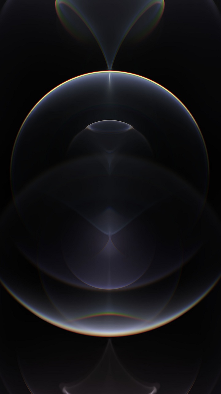 Обои яблоко, смартфон, тихоокеанский синий, вода, арт в разрешении 720x1280