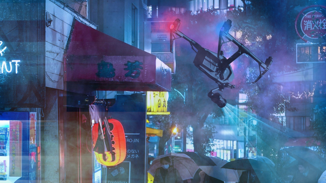 Обои метрополия, Научная фантастика, здание, свет, инфраструктура в разрешении 1280x720