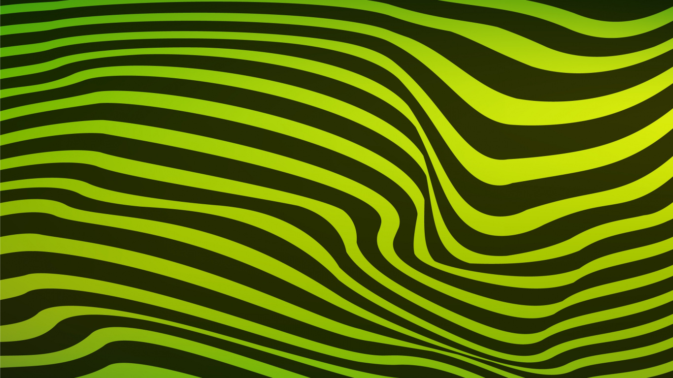 Обои зеленый, узор, желтый, линия, трава в разрешении 1366x768