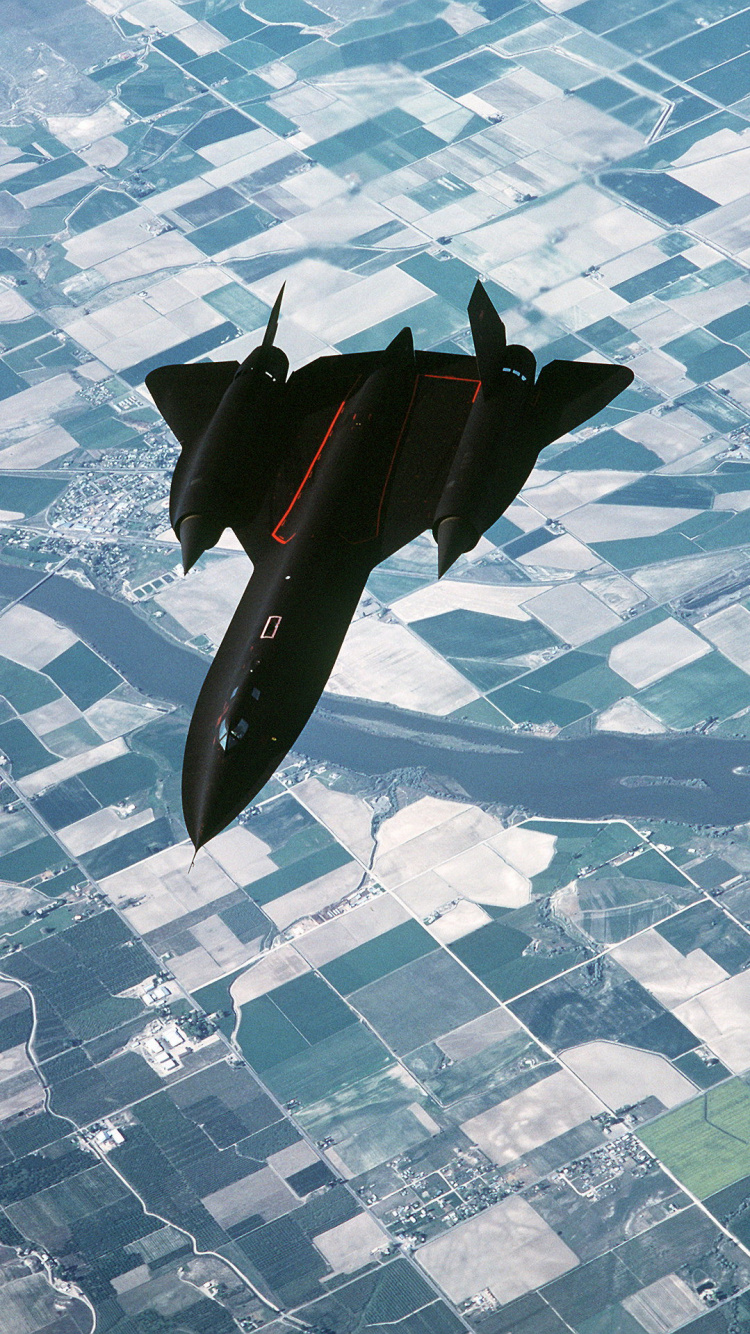 Обои Локхид SR-71 черный Дрозд, самолеты, Локхид Мартин Ср-72, самолет, ЖЛ-12 локхид в разрешении 750x1334