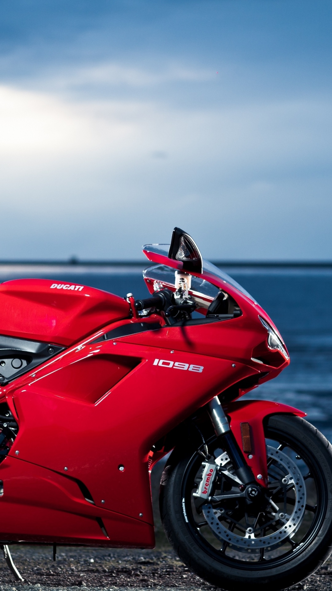 Обои дукати 1098, ducati, мотоцикл, красный цвет, авто в разрешении 1080x1920