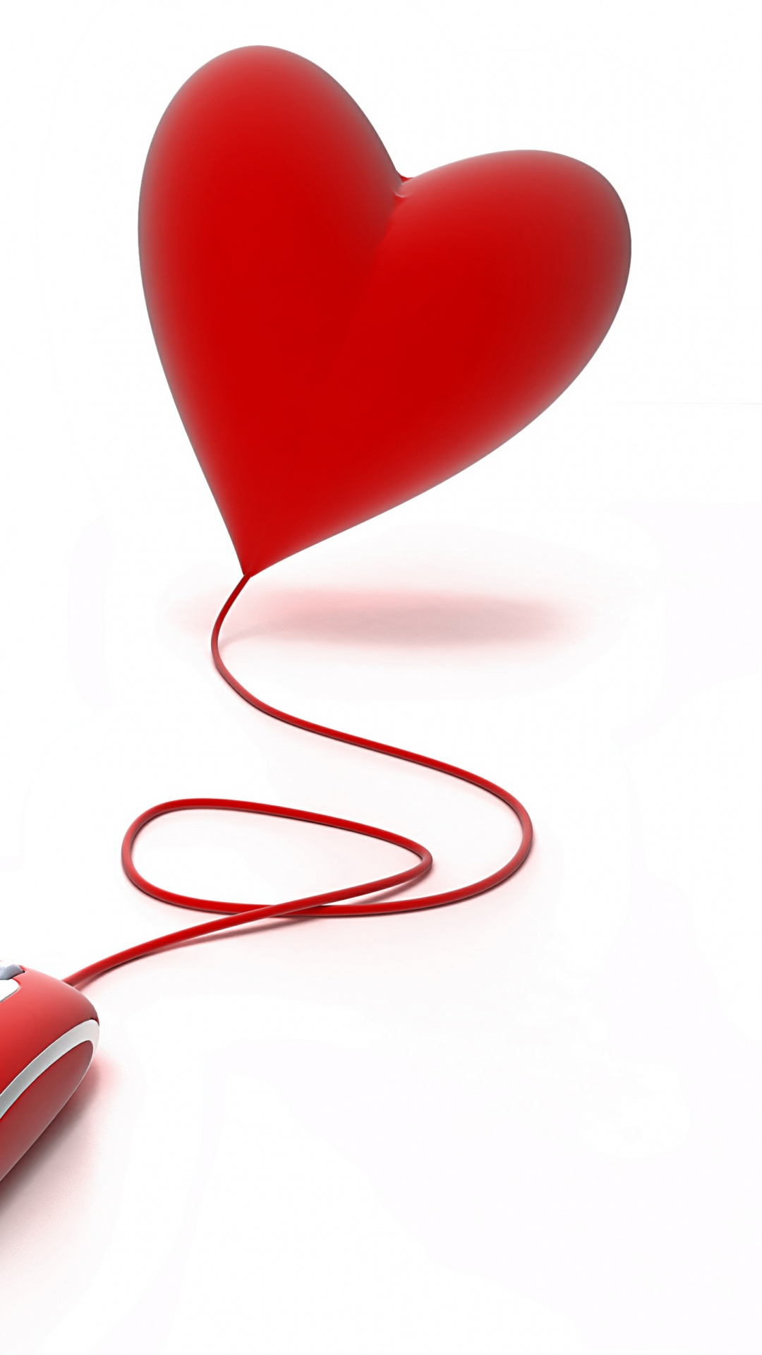 Обои сердце, красный цвет, любовь, любовное письмо, символ в разрешении 1080x1920