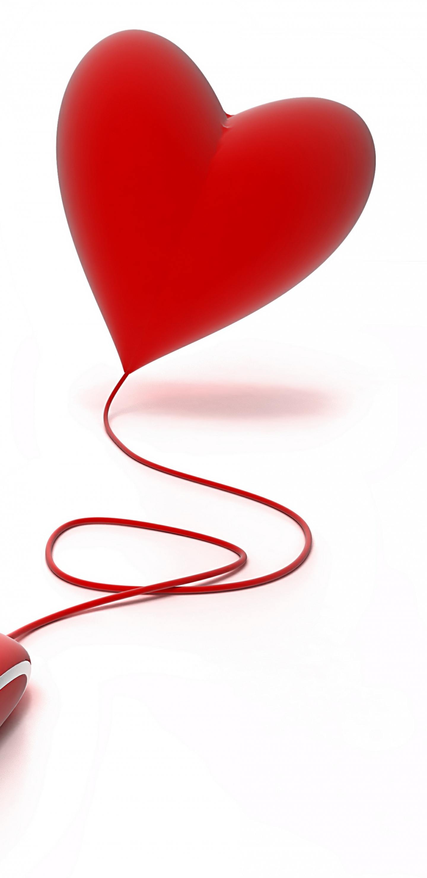 Обои сердце, красный цвет, любовь, любовное письмо, символ в разрешении 1440x2960