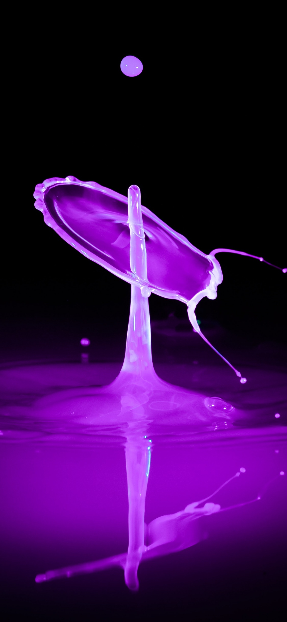 Обои Графики движения, вода, пурпур, Фиолетовый, жидкий в разрешении 1125x2436