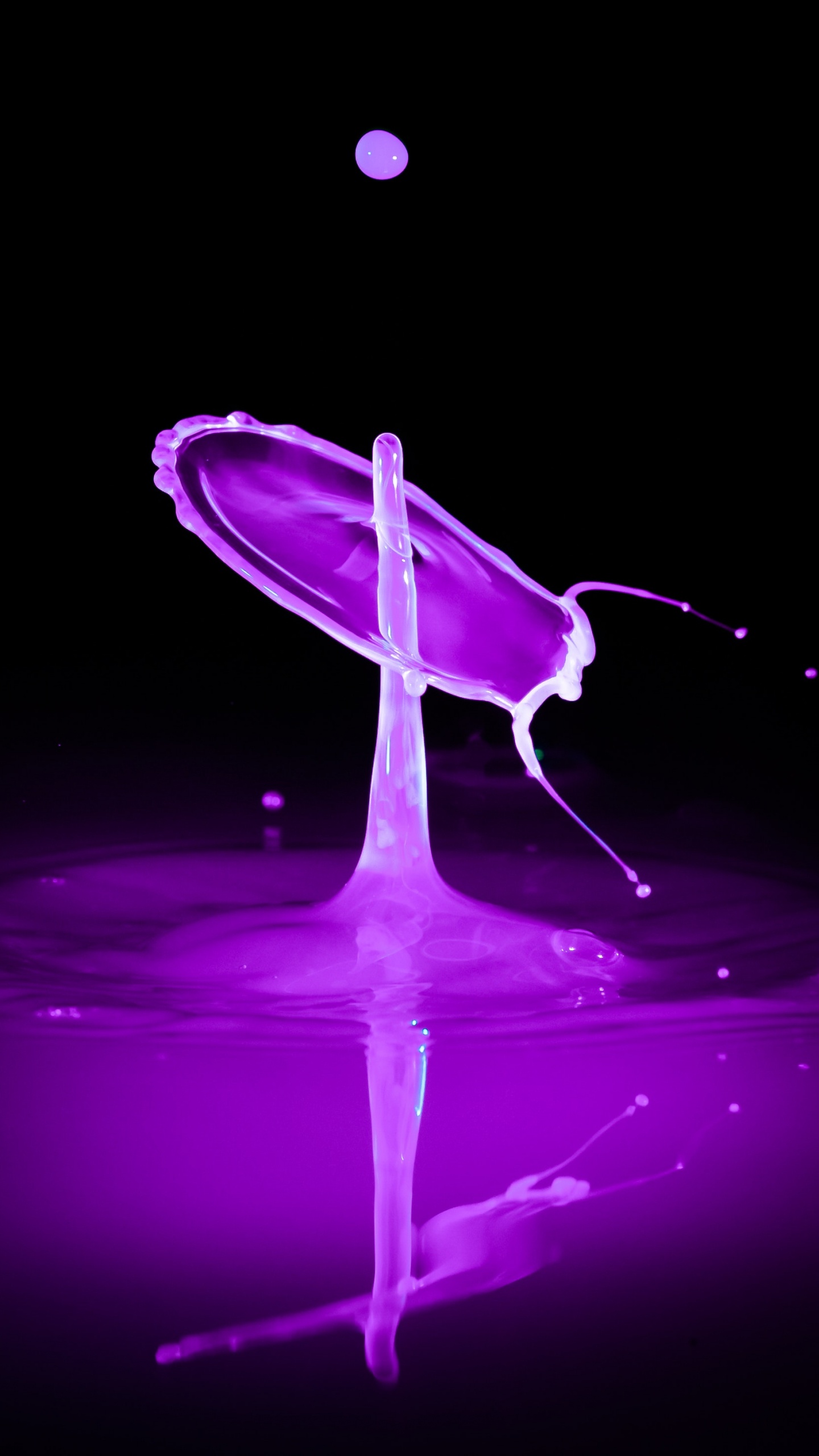 Обои Графики движения, вода, пурпур, Фиолетовый, жидкий в разрешении 1440x2560