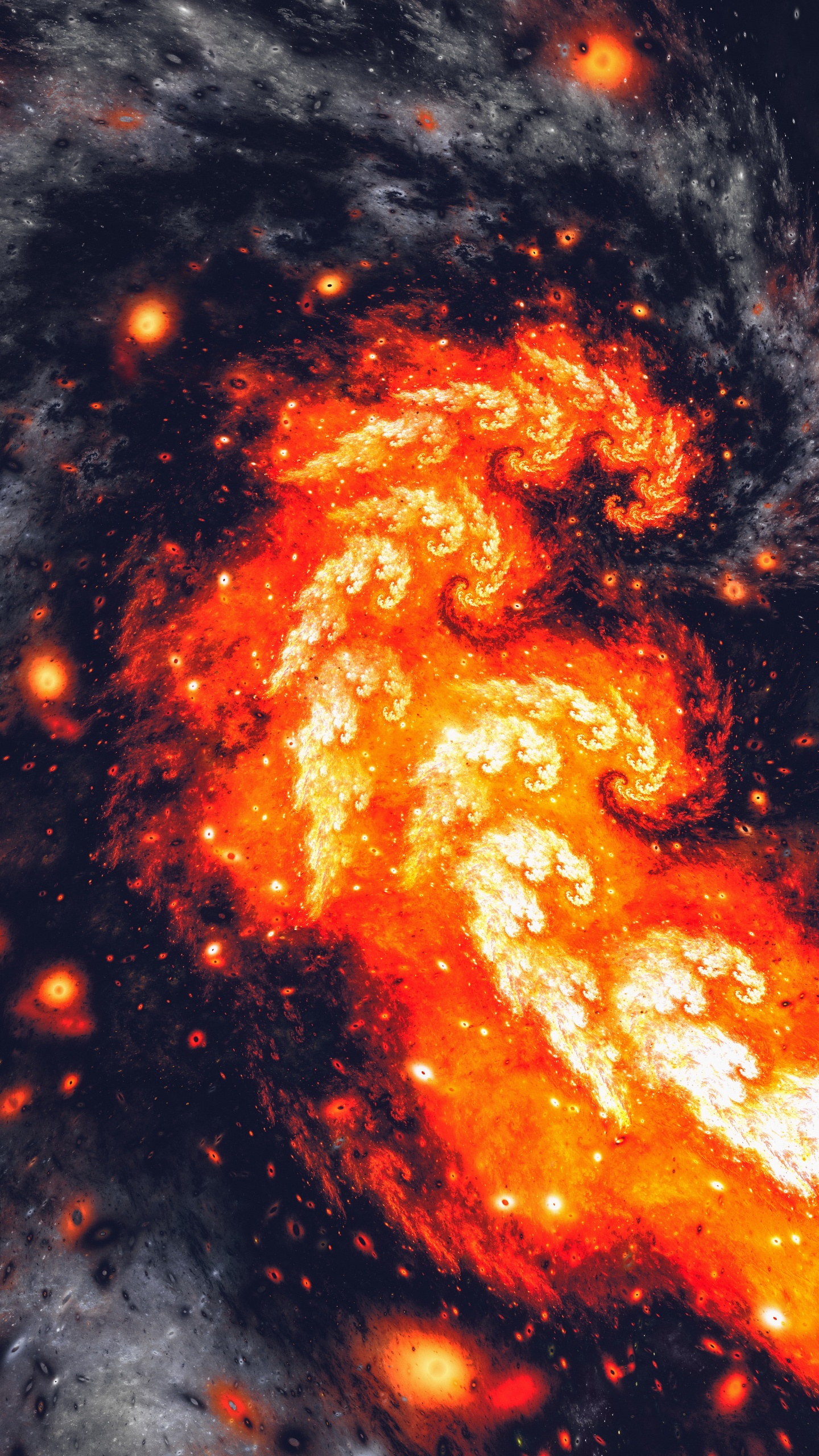 Обои астрономический объект, космос, туманность, тепло, пространство в разрешении 1440x2560