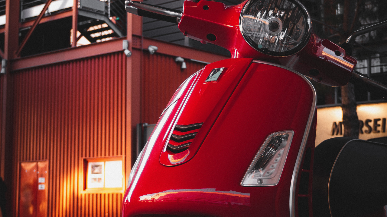 Обои Веспа, Классика, Скутер, авто, мотоцикл в разрешении 1280x720