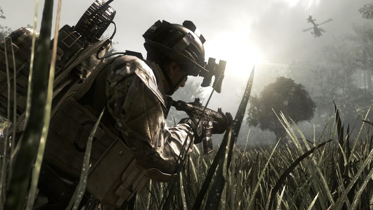 Обои call of duty ghosts, activision, playstation 4, playstation 3, солдат в разрешении 1280x720