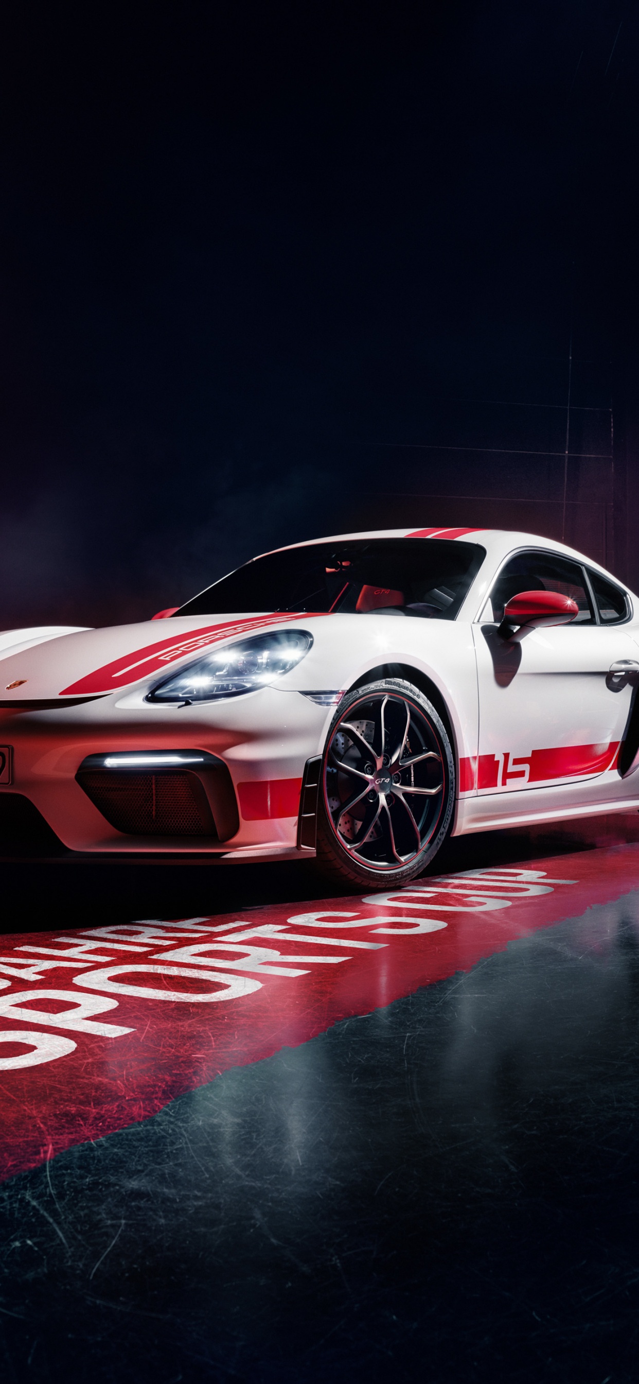 Обои колесо, Порше, автоспорт, красный цвет, спортивный гоночный автомобиль в разрешении 1242x2688