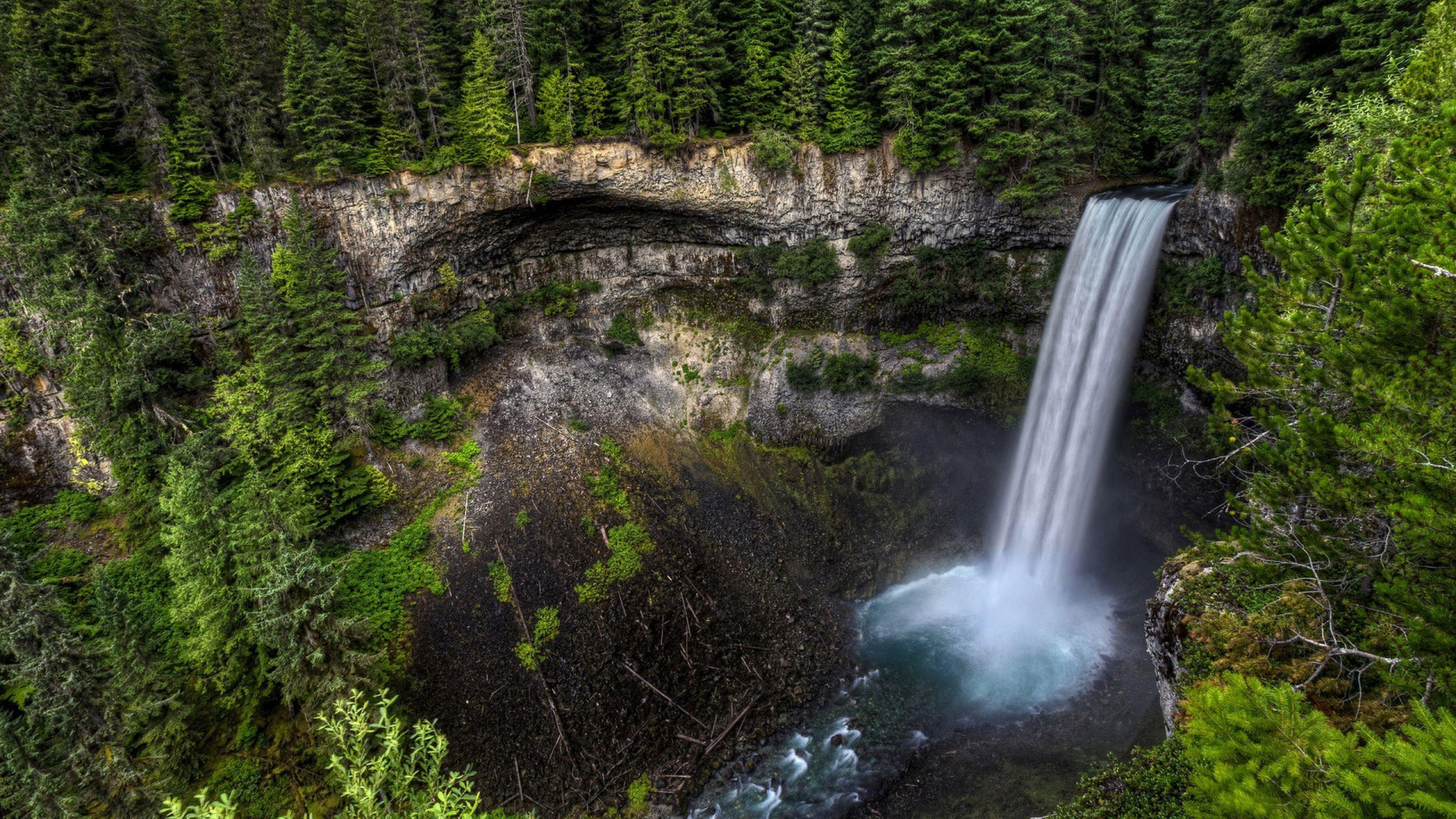 Обои Брендивайн-Фолс-Провинсиал-Парк, водопад, Парк Штата Ставамус Чиф, гидроресурсы, водоем в разрешении 1920x1080