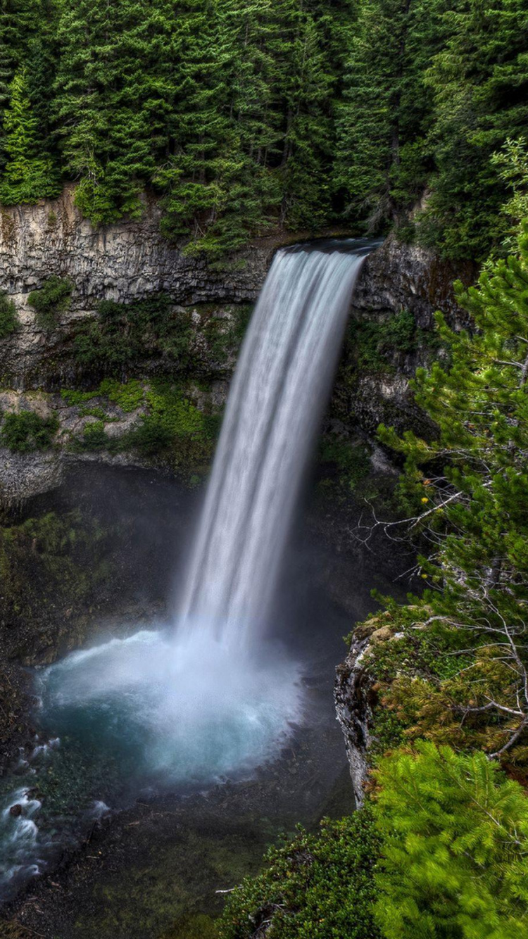 Обои Брендивайн-Фолс-Провинсиал-Парк, водопад, Парк Штата Ставамус Чиф, гидроресурсы, водоем в разрешении 750x1334