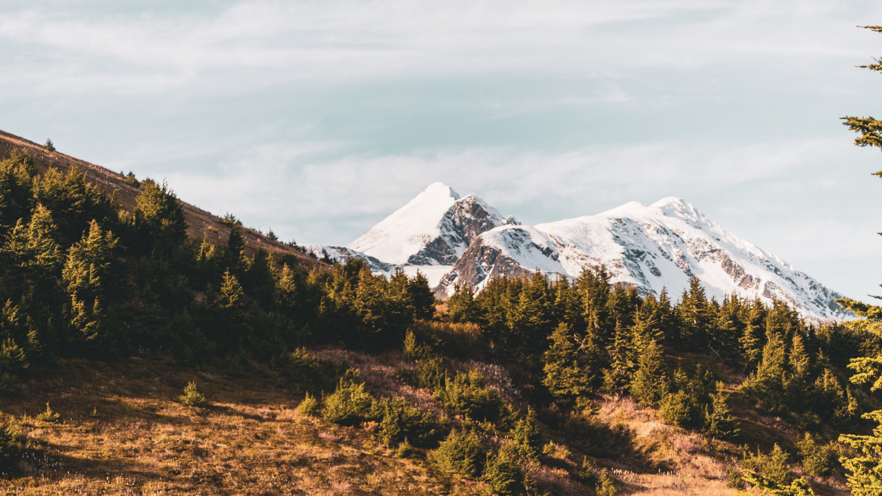 Обои природа, нагорье, дикая местность, отражение, растительность в разрешении 1280x720