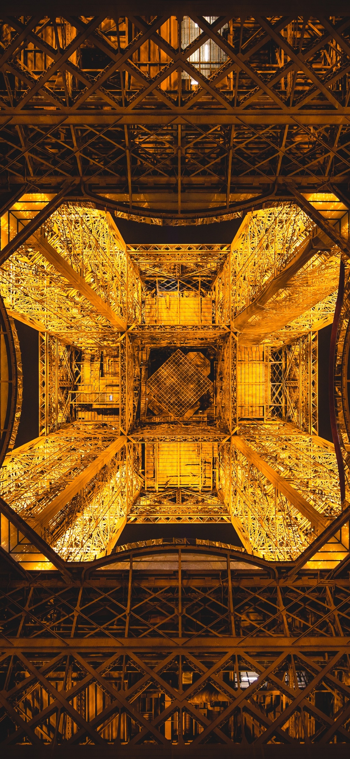 Обои Эйфелева башня, вышка, святое место, арт, архитектура в разрешении 1125x2436