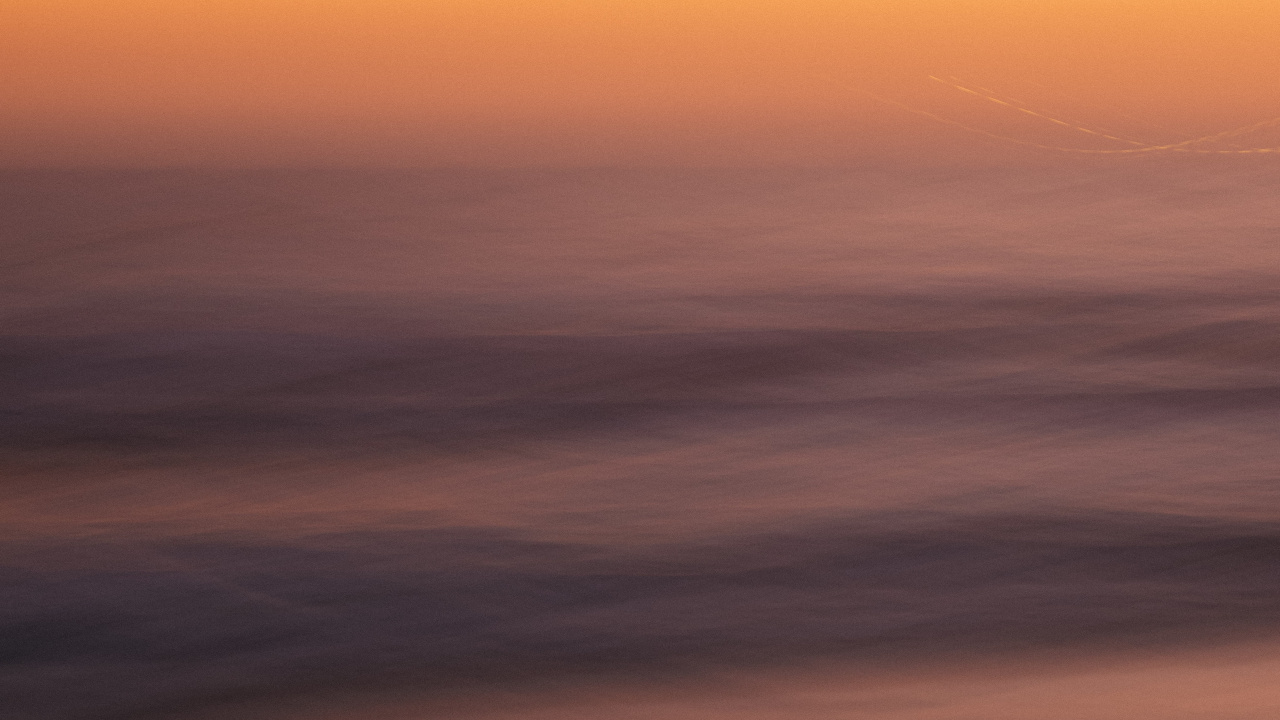 Обои горизонт, атмосфера, послесвечение, восход солнца, спокойный в разрешении 1280x720