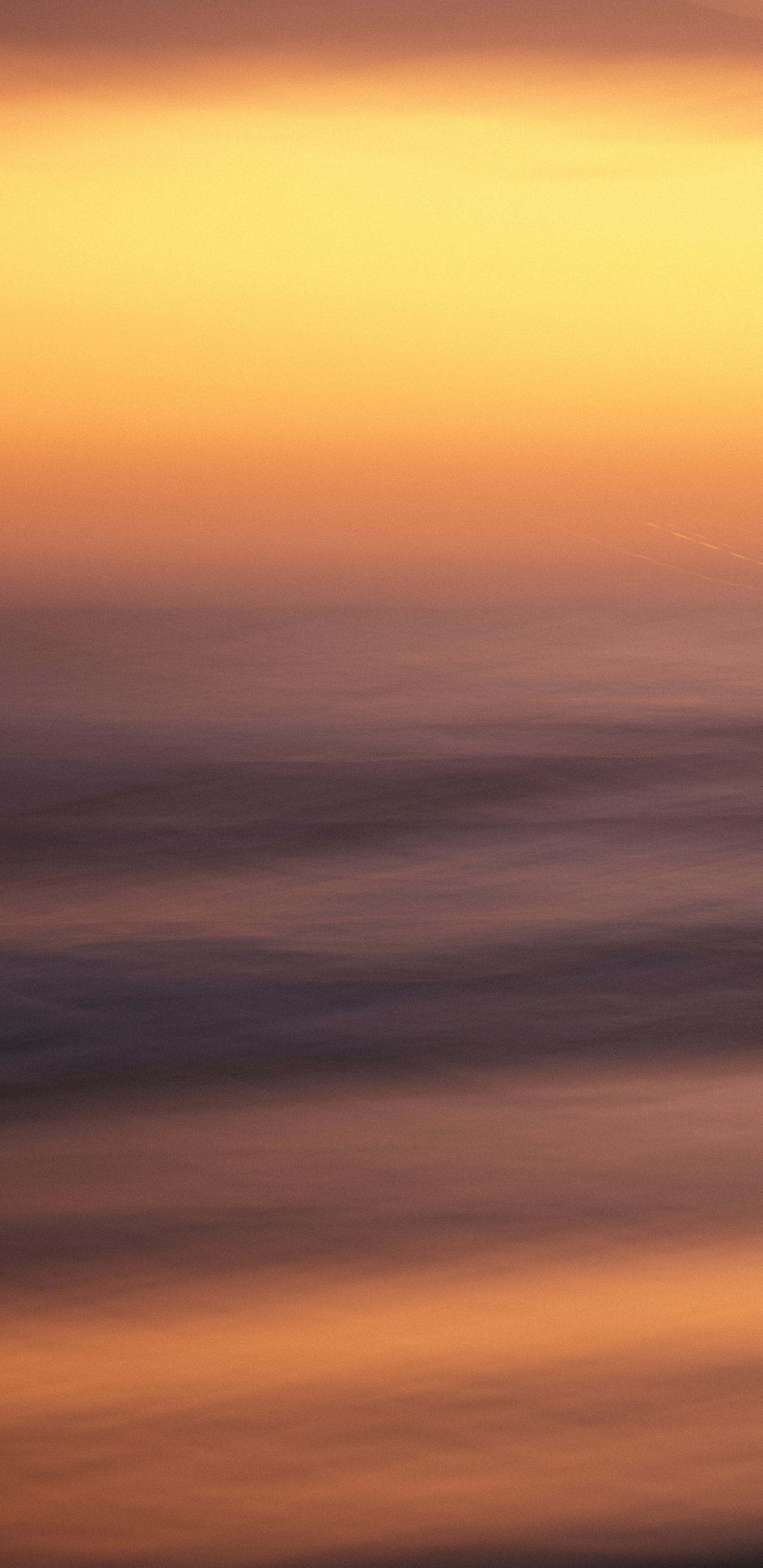 Обои горизонт, атмосфера, послесвечение, восход солнца, спокойный в разрешении 1440x2960