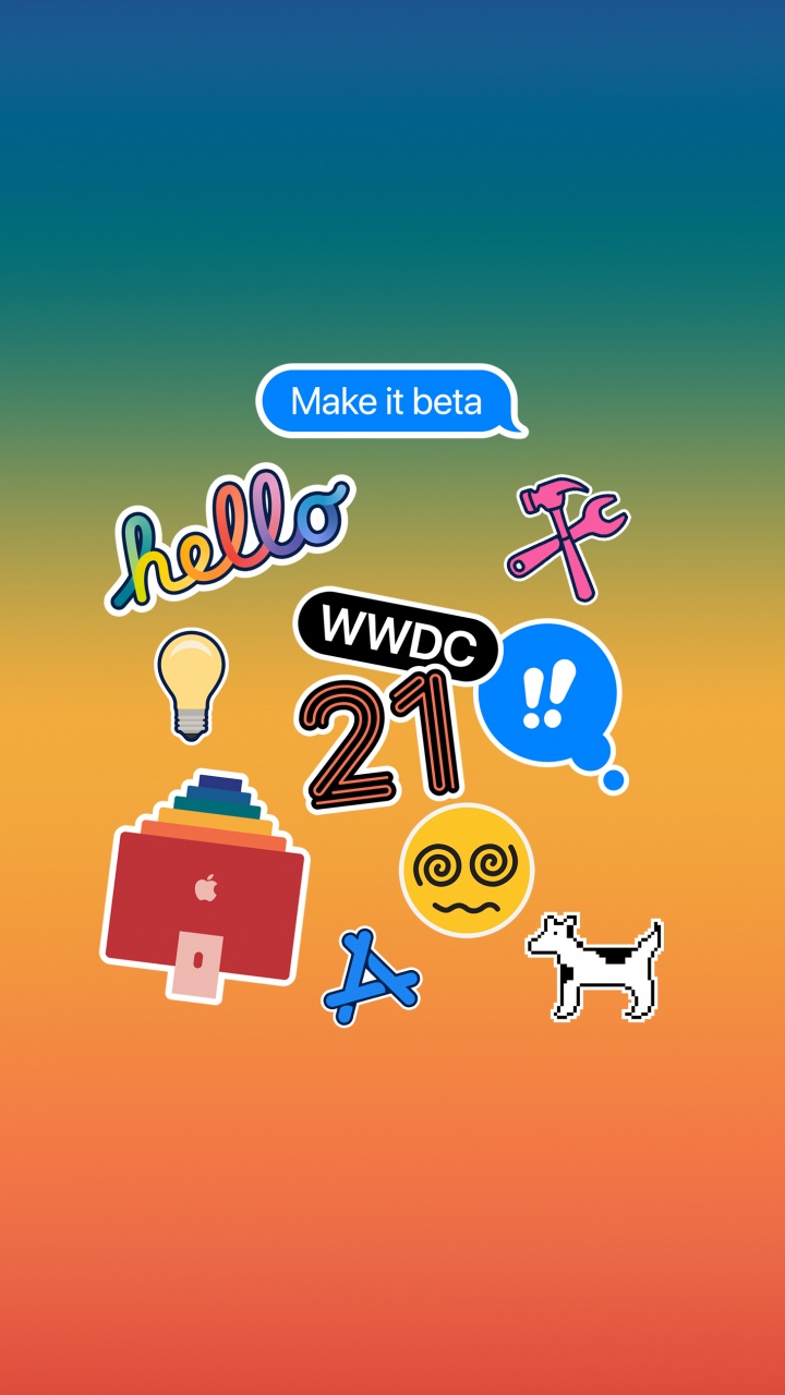 Обои яблоко, apple, iPhone, WWDC21, Апельсин в разрешении 720x1280
