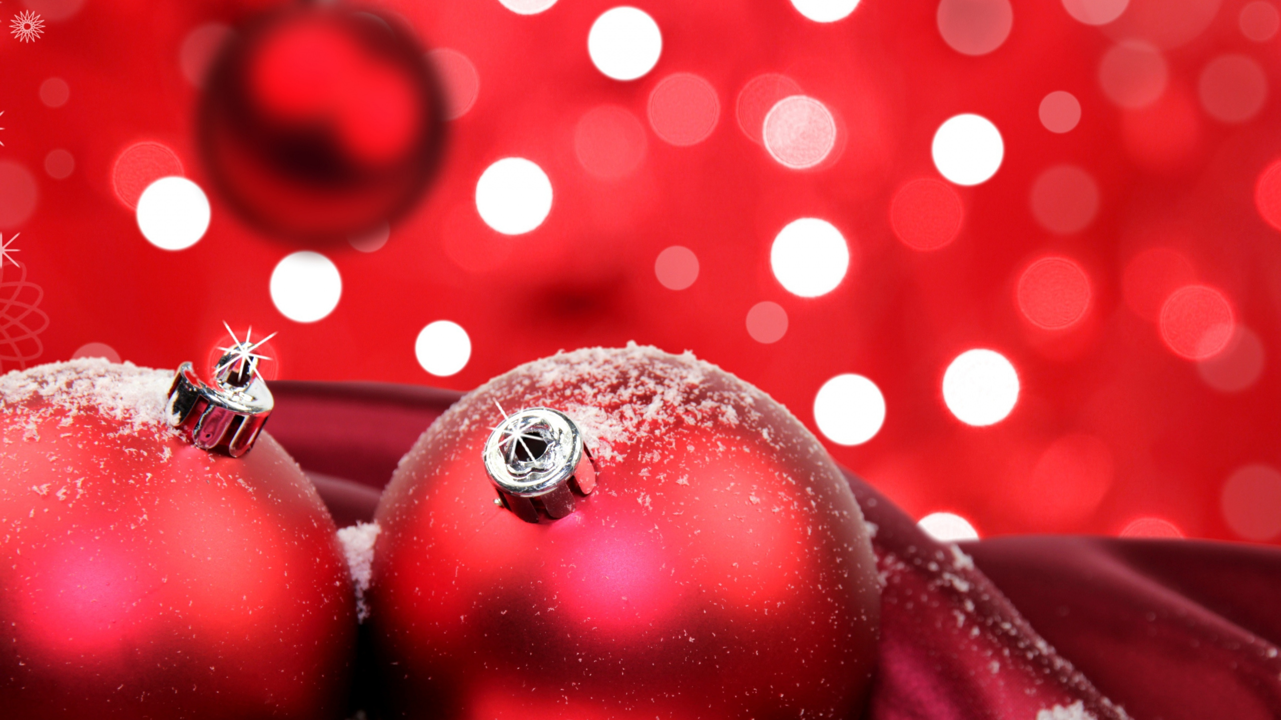 Обои елка, Рождественские украшения, Рождественский день, крупный план, праздник в разрешении 2560x1440