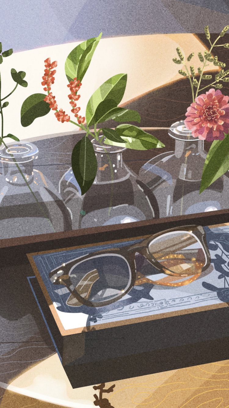 Обои таблица, растение, комнатное растение, цветок, цветочный дизайн в разрешении 750x1334