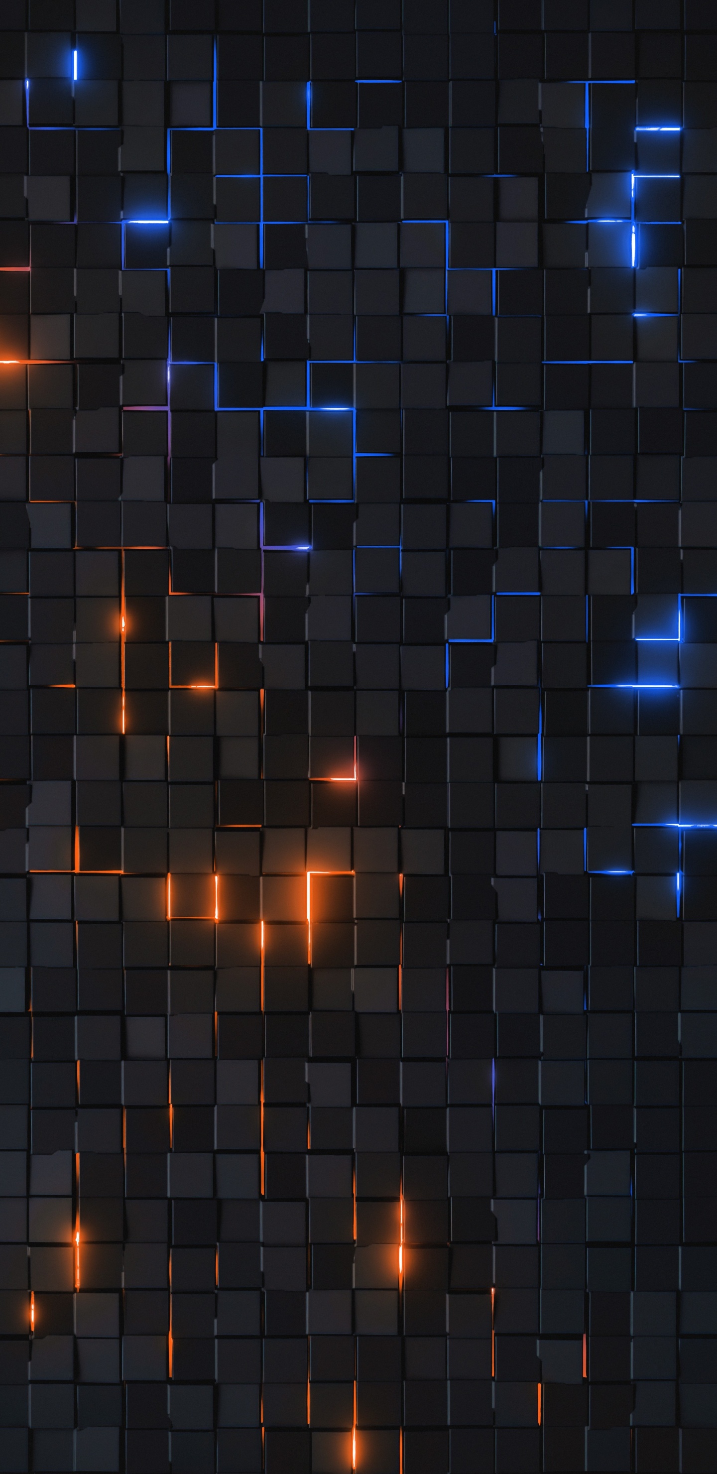 Обои смартфон, свет, прямоугольник, пурпур, кирпич в разрешении 1440x2960