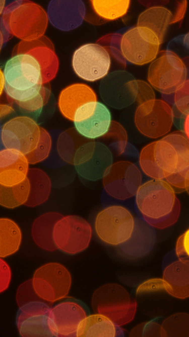 Обои Рождественский день, свет, узор, круг, Лучший Рождественский в разрешении 750x1334