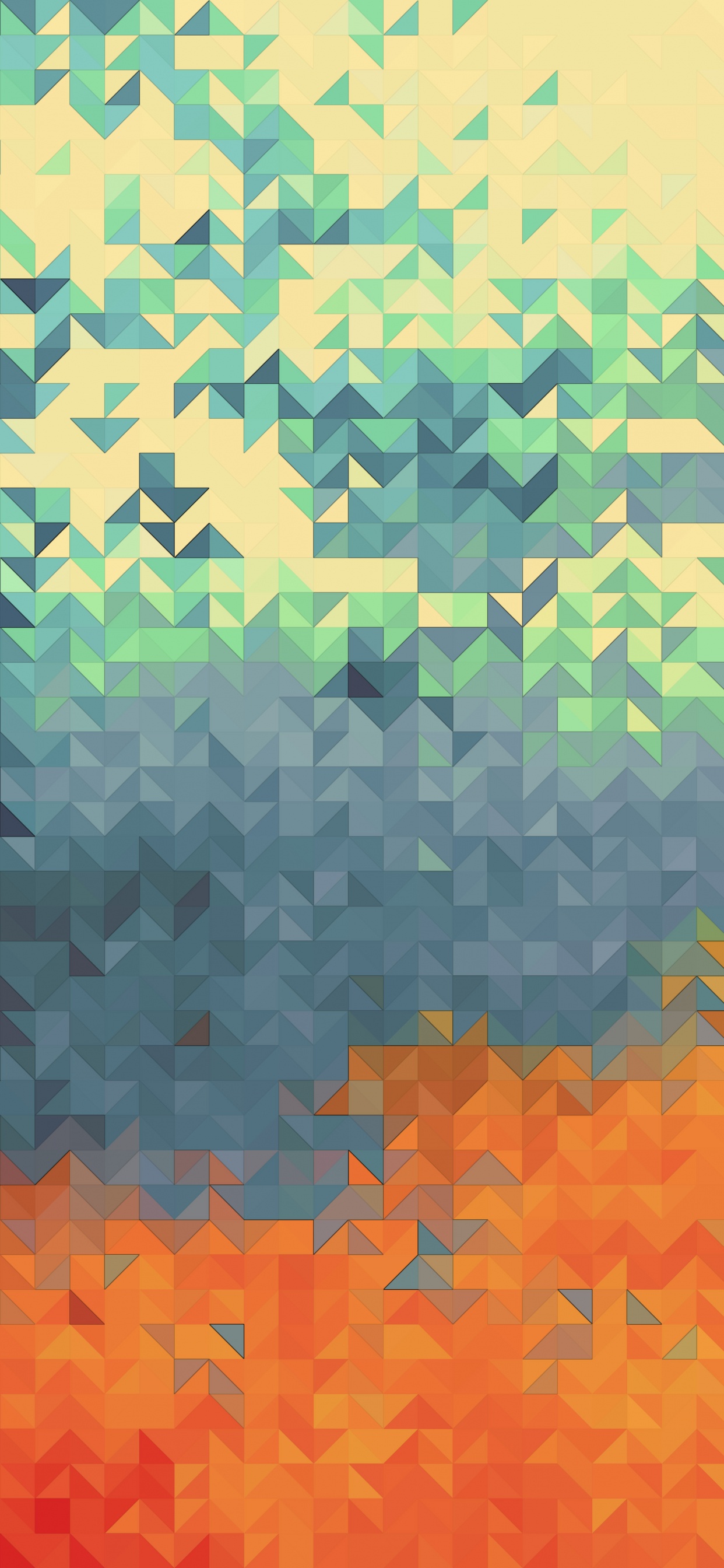 Обои живопись, современное искусство, красочный абстрактный, абстрактное искусство, Апельсин в разрешении 1242x2688