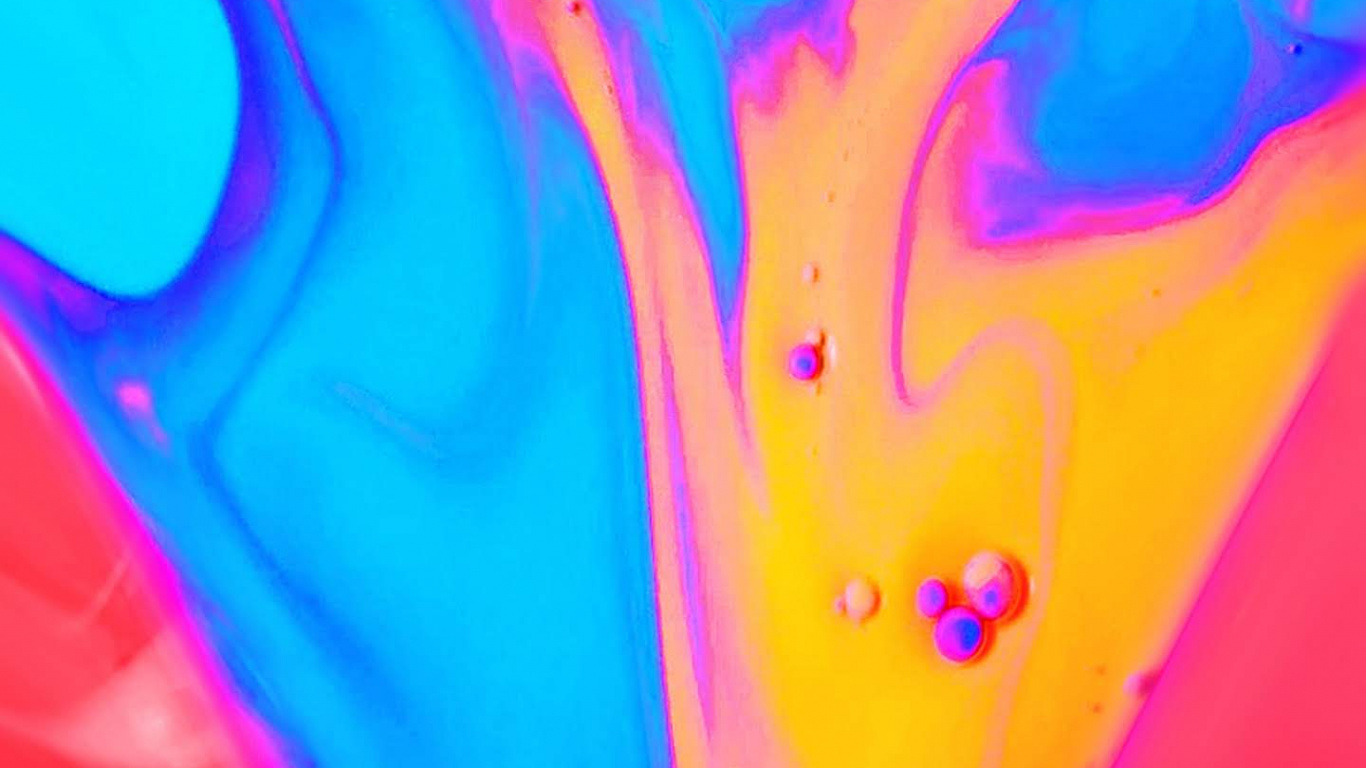 Обои LG, LG G8 ThinQ, смартфон, андроид, жидкость в разрешении 1366x768