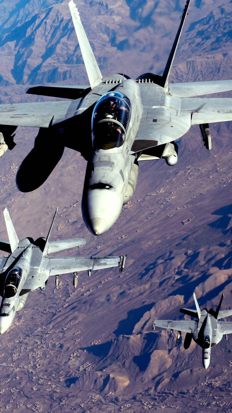 Обои Боинг Ф-18Е F супер Хорнет, военно морской флот США, самолеты, самолет, военный самолет в разрешении 750x1334